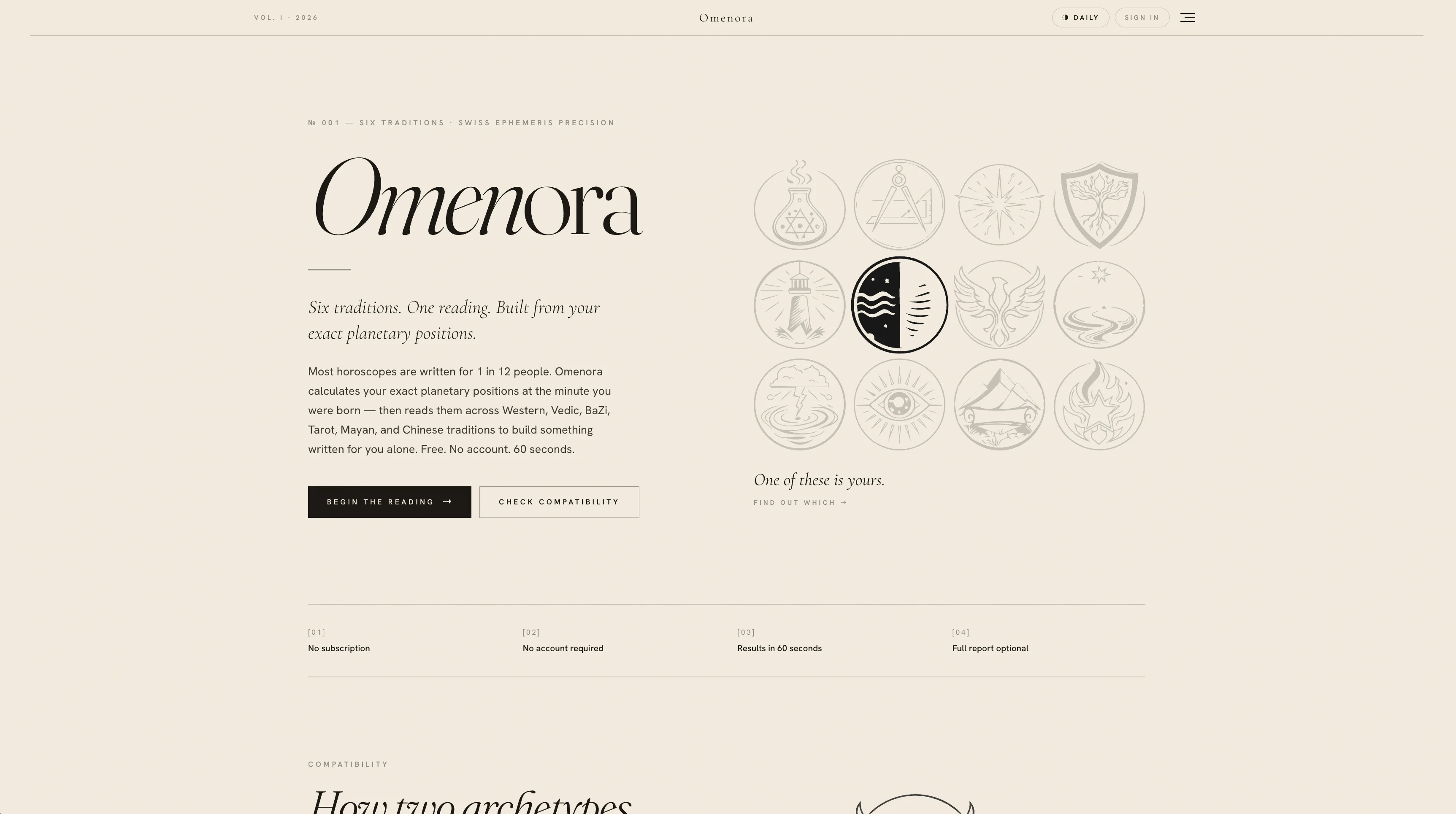 View OMENORA web